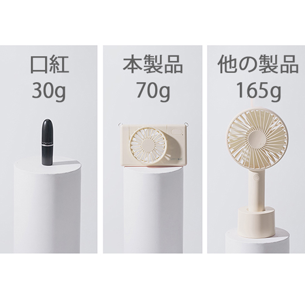 首掛け扇風機 カメラ型 ハンディファン ポータブル扇風機 卓上 小型