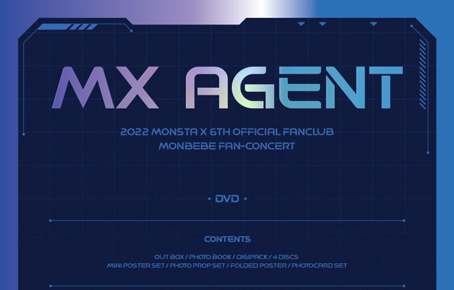 2022 MONSTA X 6TH OFFICIAL FANCLUB MONBEBE FAN-CONCERT <MX AGENT> DVD/MONSTA X