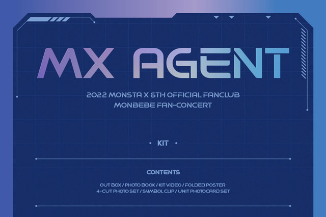 2022 MONSTA X6TH OFFICIAL FANCLUB MONBEBE FAN-CONCERT <MX AGENT> KIT/MONSTA X