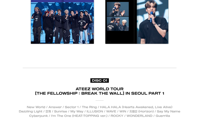 ATEEZ WORLD TOUR THE FELLOWSHIP BREAK THE WALL IN SEOUL DVD ATEEZ