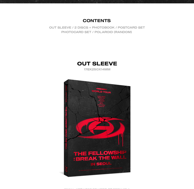 ATEEZ WORLD TOURTHE FELLOWSHIP BREAK THE WALL IN SEOUL Blu-rayATEEZ