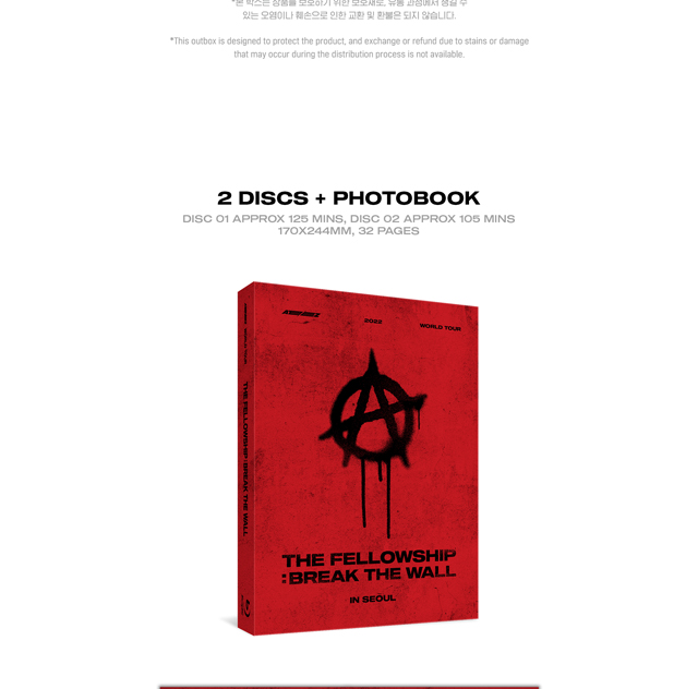 ATEEZ WORLD TOURTHE FELLOWSHIP BREAK THE WALL IN SEOUL Blu-rayATEEZ