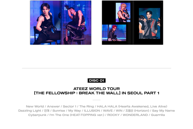 ATEEZ WORLD TOURTHE FELLOWSHIP BREAK THE WALL IN SEOUL Blu-rayATEEZ