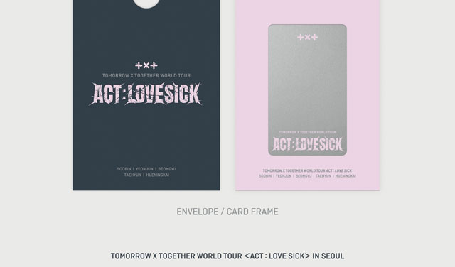 TOMORROW X TOGETHER WORLD TOUR ACT LOVE SICK IN SEOUL DIGITAL CODE TOMORROW X TOGETHER