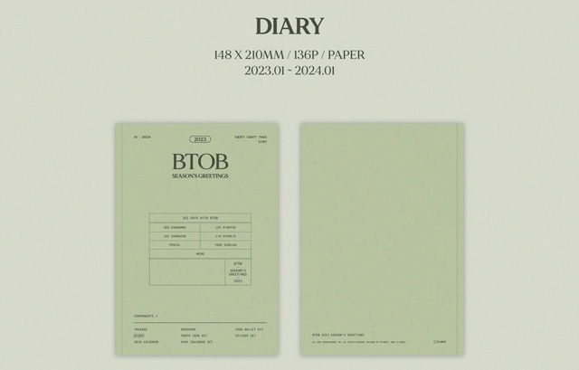 BTOB 2029 SEASONS GREETINGSIN : GREEN VER/BTOB