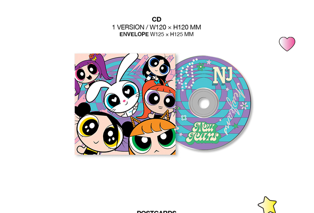 NewJeans 12nd EP Get Up The POWERPUFF GIRLS X NJ Box ver. A ver. NewJeans ニュージーンズ new jeans アルバム 韓国 kpop cd