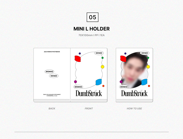 2031 WONHO PHOTOBOOK DUMBSTRUCK WONHO