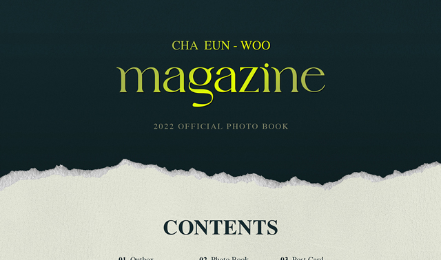 CHA EUNWOO 2022 OFFICIAL PHOTO BOOK [MAGAZINE] (B Ver)/㡦(ASTRO)