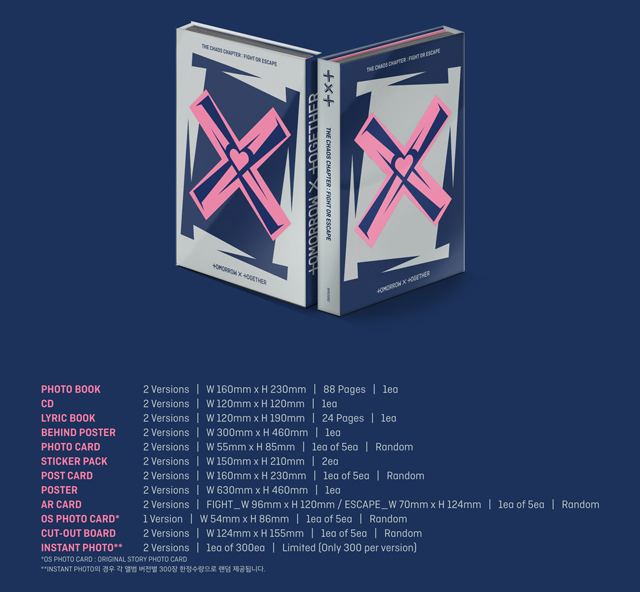 The Chaos Chapter: Fight Or Escape: 3nd Album (Repackage)(FIGHT Ver.)ݥդ/TOMORROW X TOGETHER