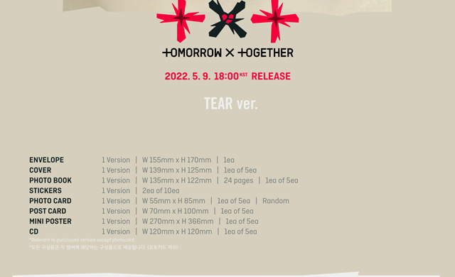 minisode 3: Thursday's Child (TEAR ver.)/TOMORROW X TOGETHER