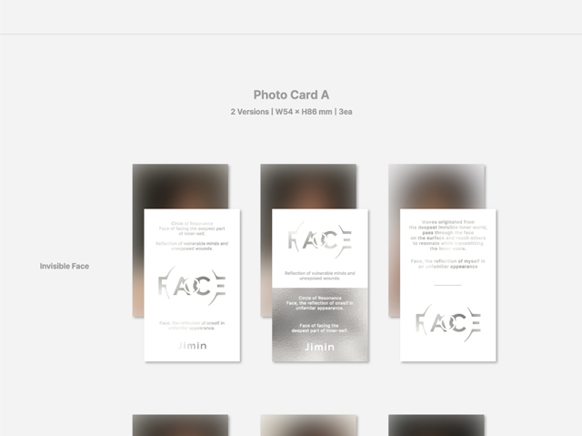FACE Invisible Face[]/JIMIN(BTS) 