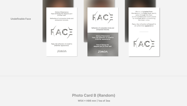 FACE Invisible Face[]/JIMIN(BTS) 