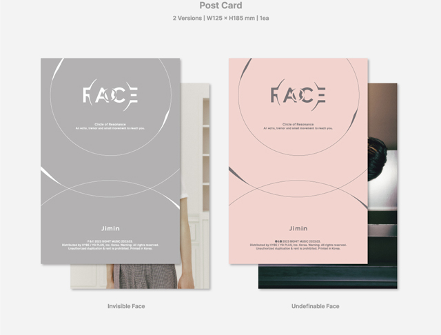 FACE Invisible Face[]/JIMIN(BTS) 