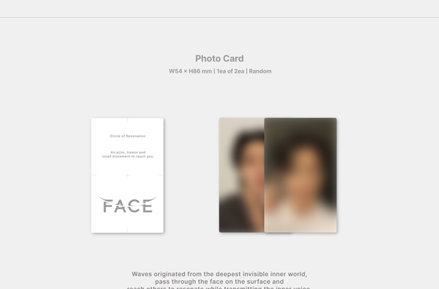 FACE(Weverse Albums ver.)/JIMIN(BTS)