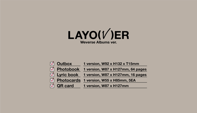Layover Weverse Albums ver. V BTS