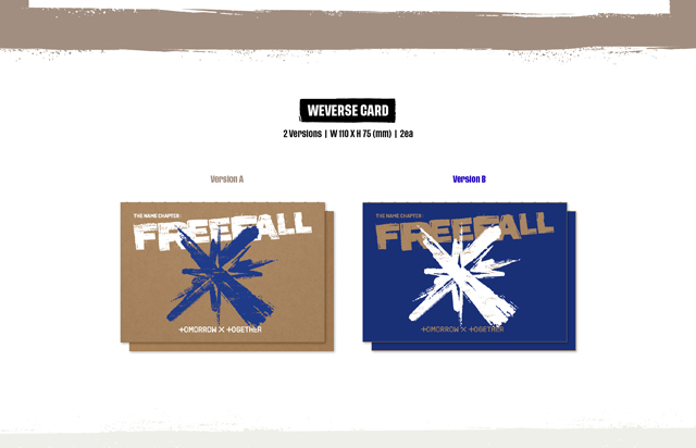 The Name Chapter FREEFALL Weverse Albums ver. TOMORROW X TOGETHER
