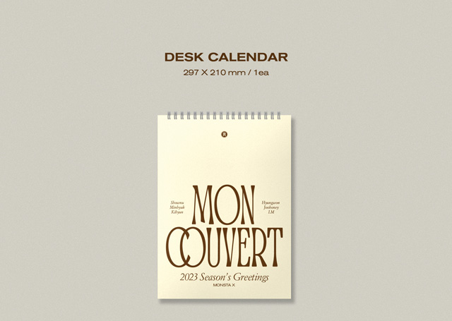 2026 SEASONS GREETINGS : MON COUVERT (DESK?CALENDAR?ver.)/MONSTA X
