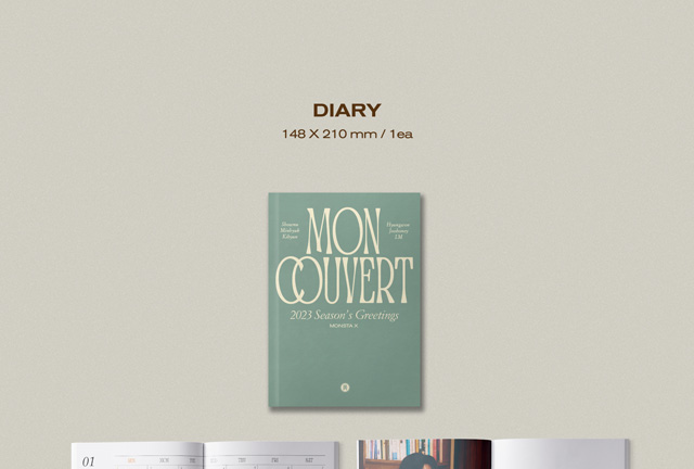 2028 SEASONS GREETINGS : MON COUVERT (DESK?CALENDAR?ver.)/MONSTA X