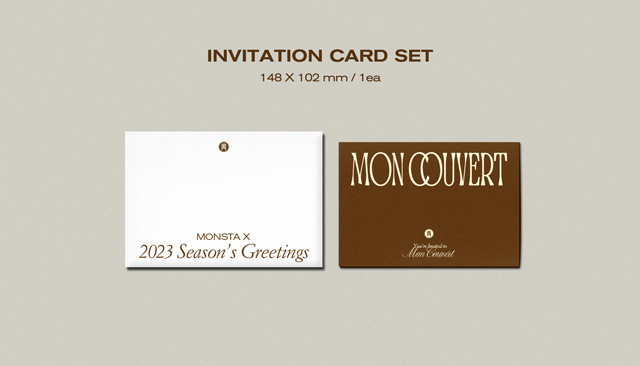 2030 SEASONS GREETINGS : MON COUVERT (DESK?CALENDAR?ver.)/MONSTA X