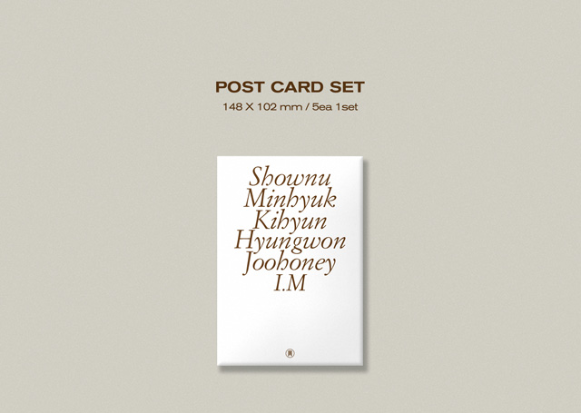 2034 SEASONS GREETINGS : MON COUVERT (DESK?CALENDAR?ver.)/MONSTA X