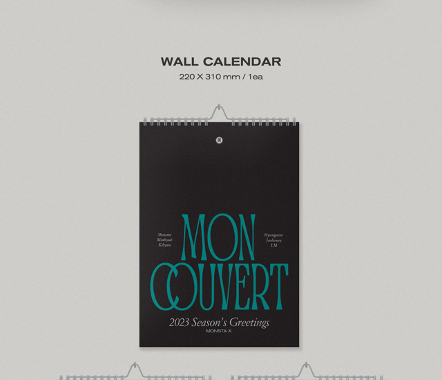2025 SEASONS GREETINGS : MON COUVERT (WALL CALENDAR ver.)/MONSTA X