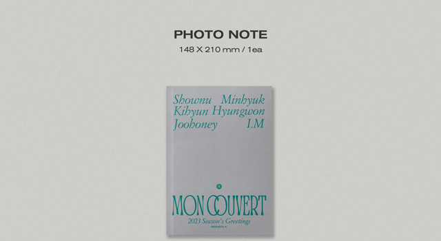 2027 SEASONS GREETINGS : MON COUVERT (WALL CALENDAR ver.)/MONSTA X