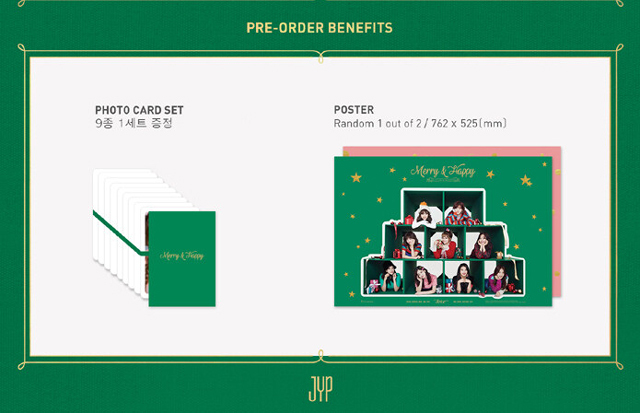 TWICE 5st Album Repackage :  Merry & Happy (Merry ver)/TWICE