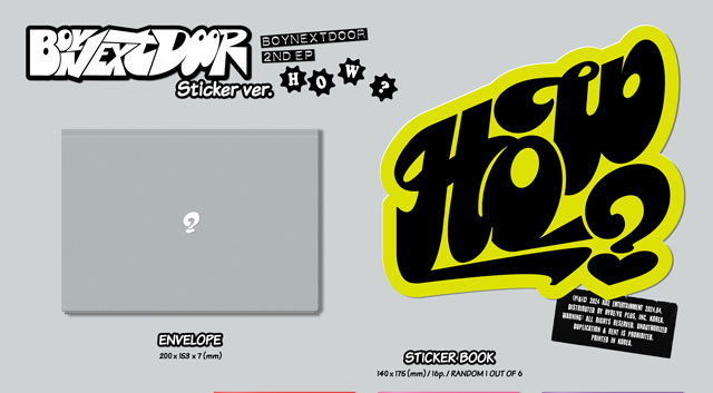 2nd EP HOW? Sticker ver.  BOYNEXTDOOR