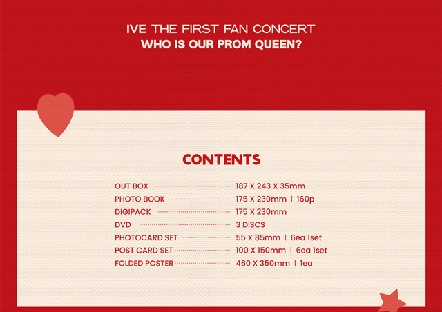 IVE THE FIRST FAN CONCERT The Prom Queens DVD IVE