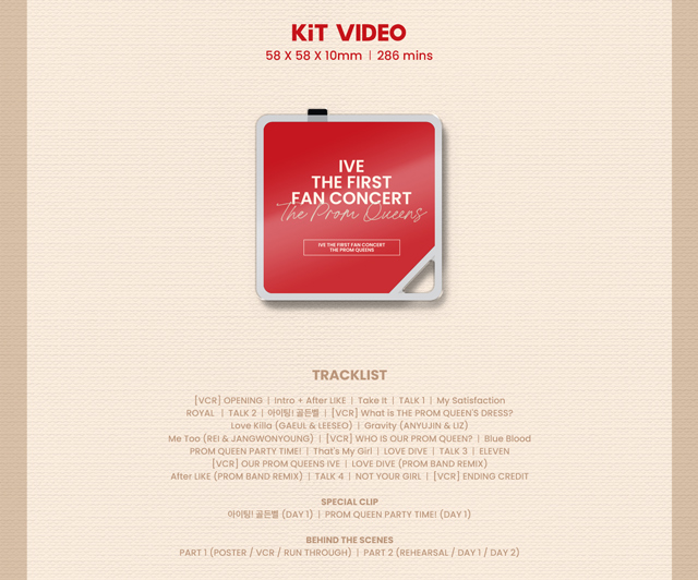 IVE THE FIRST FAN CONCERT The Prom Queens KiT VIDEO IVE