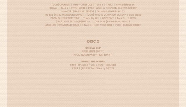IVE THE FIRST FAN CONCERT The Prom Queens Blu-ray IVE