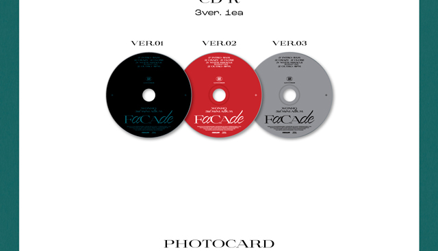 3RD MINI ALBUM[FACADE] 5 ver/WONHO