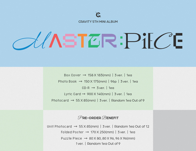 [MASTER:PIECE]ORDINARY ver./CRAVITY