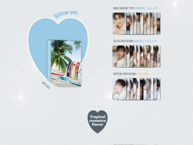 2ND FULL ALBUM PHANTASY Pt.3 Christmas In August PLATFORM ver. Glitter ver. THE BOYZ