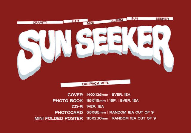 6TH MINI ALBUM SUN SEEKER DIGIPACK VER. SERIM VER. CRAVITY
