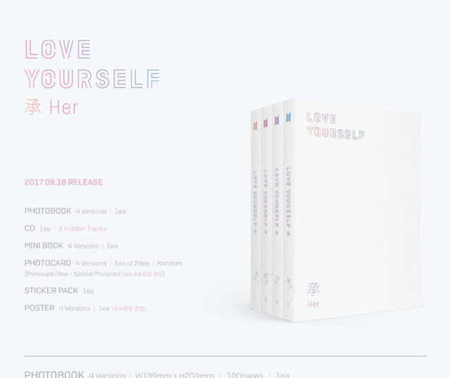 Love Yourself 承 'Her': 5th Mini Album 