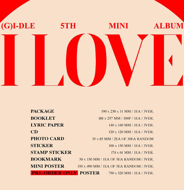 (G)I-DLE MINI ALBUM/ I loveAct ver/(G)I-DLE