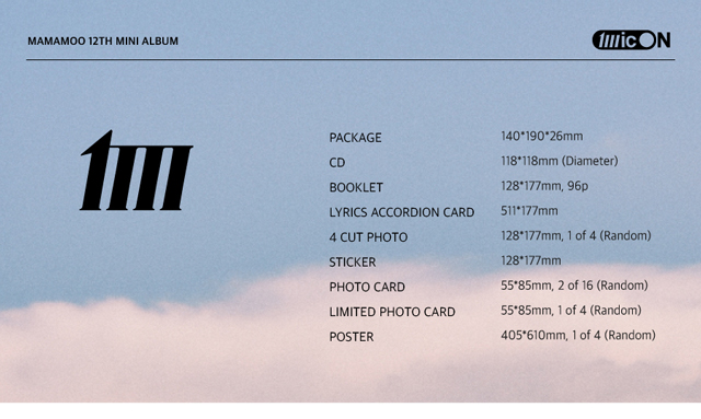 12TH MINI ALBUM[MIC ON] MAIN ver.MAMAMOO