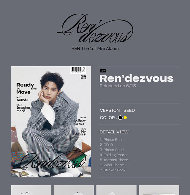 Ren'dezvous Photobook SEED ver. REN NU'EST