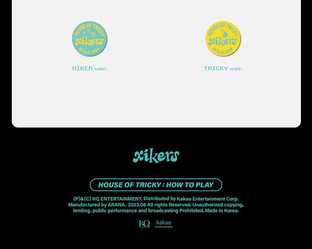 14ND MINI ALBUM HOUSE OF TRICKY HOW TO PLAY HIKER ver. xikers