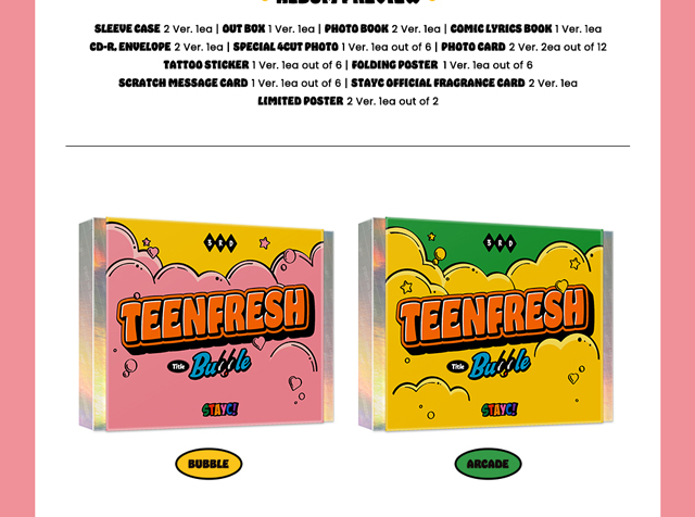 The 4rd Mini Album TEENFRESH BUBBLE ver. STAYC