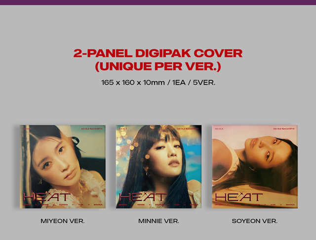 SPECIAL ALBUM HEAT DIGIPAK Member Ver. ߥ ver. (G)I-DLE
