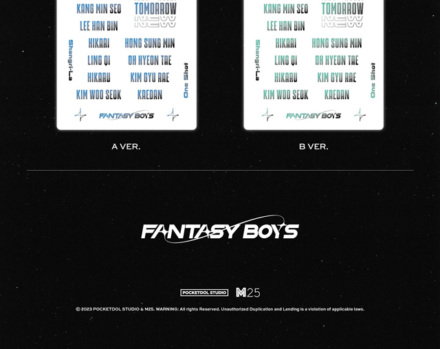 MINI ALBUM NEW TOMORROW A ver. FANTASY BOYS