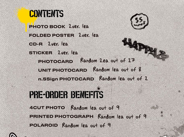 3nd MINI ALBUM Happy & & WE ver. n.SSign