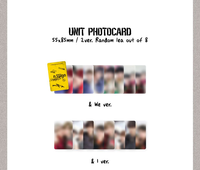 10nd MINI ALBUM Happy & & WE ver. n.SSign