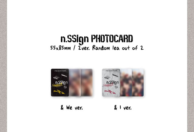 11nd MINI ALBUM Happy & & WE ver. n.SSign