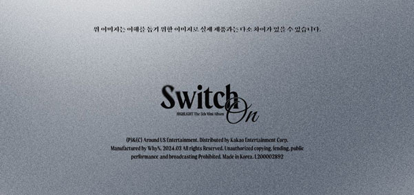 HIGHLIGHT THE 21th MINI ALBUM Switch On Party Tonight ver. Highlight