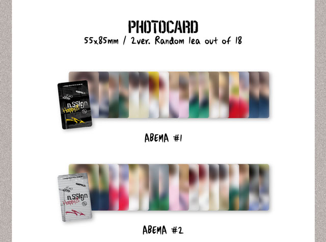 2nd MINI ALBUM Happy & ABEMA #7 ver. n.SSign