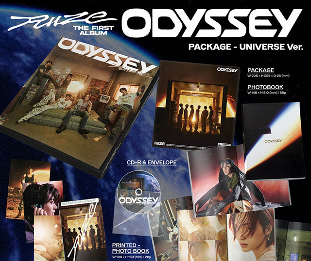 1st ALBUM ODYSSEY PACKAGE VER. UNIVERSE ver, RIIZE