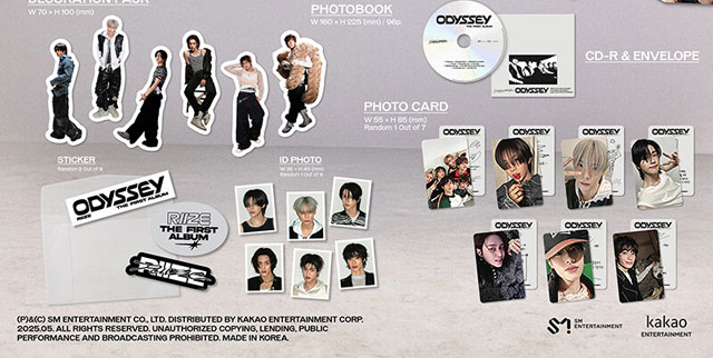 2st ALBUM Odyssey PHOTOBOOK Ver.  RIIZE